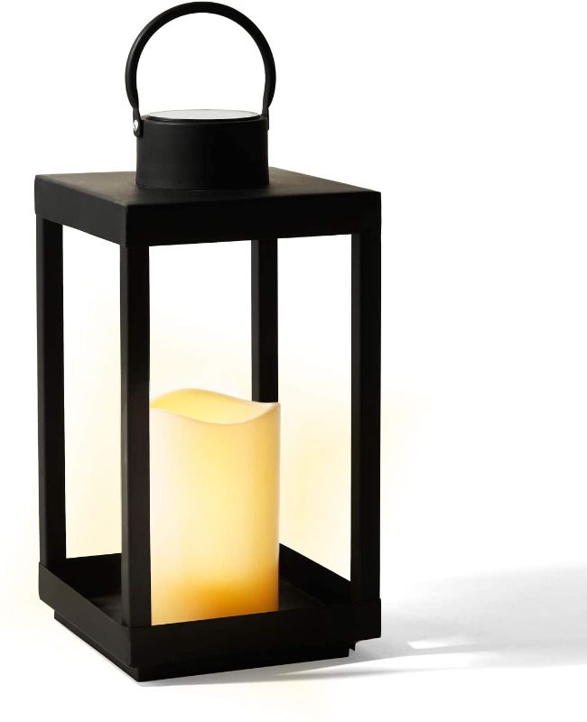 Photo 1 of 
Solar Candle Holder Lantern - 14 Inch Tall, Matte Black Metal Frame, Waterproof Flameless Pillar Candle, Dusk to Dawn Timer, Large Size for Floor or Patio...
Size:14"H