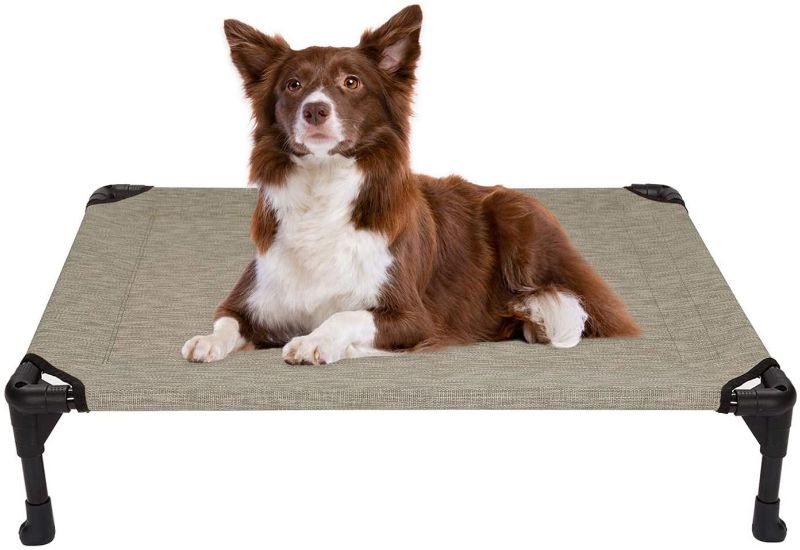 Photo 1 of 
Veehoo Cooling Elevated Dog Bed, Portable Raised Pet Cot with Washable & Breathable Mesh, No-Slip Rubber Feet for Indoor & Outdoor Use, Medium,...
Size:Medium (Pack of 1)
Color:Beige Coffee-Mesh