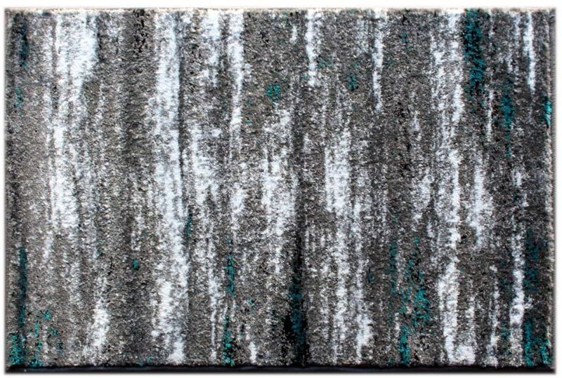 Photo 1 of 
Masada Rugs, Stephanie Collection Area Rug Modern Contemporary Design 1102 Grey White Black Turquoise Accent (2 Feet X 3 Feet) Mat
Size:(2 Feet X 3 Feet) Mat
Color:Turquoise