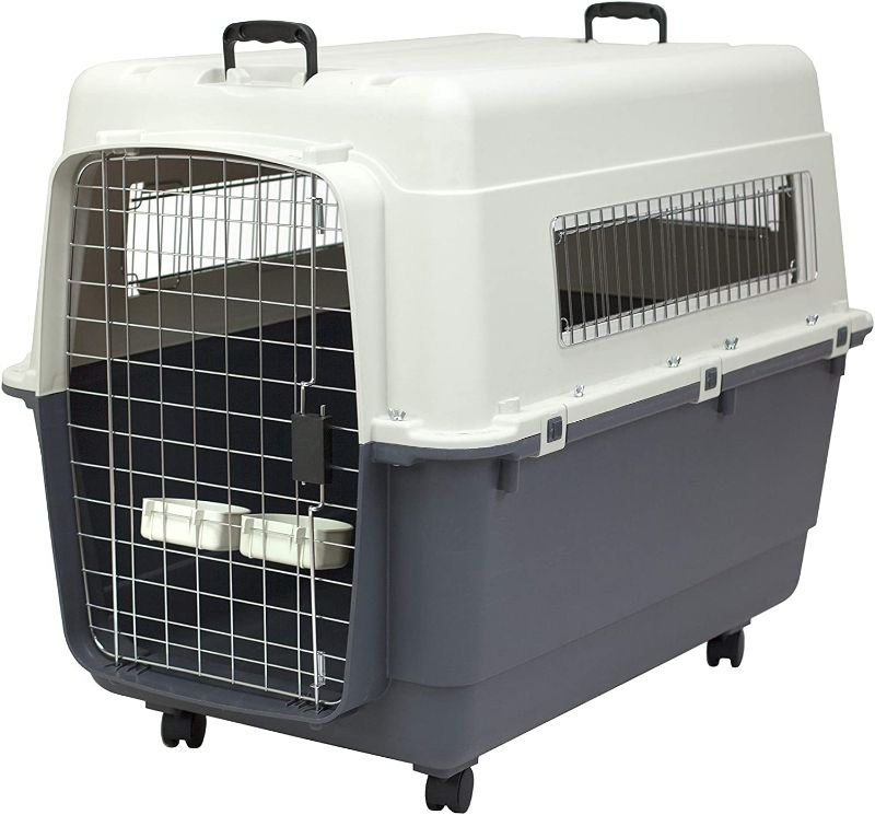 Photo 1 of 
SportPet Designs Plastic Kennels Rolling Plastic Wire Door Travel Dog Crate- XX-Large