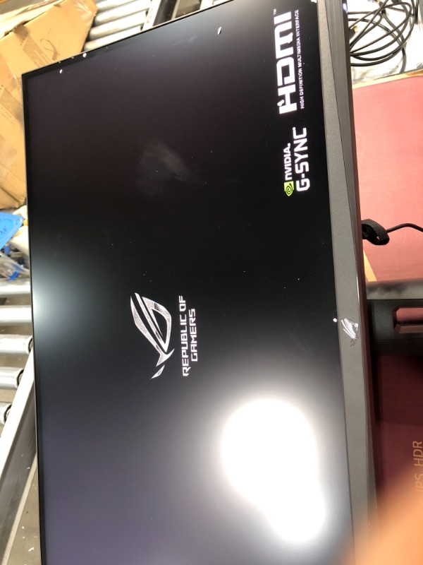 Photo 2 of ASUS ROG Strix 27” 1440P HDR Gaming Monitor (XG27AQM) - QHD (2560 x 1440), Fast IPS, 270Hz, 0.5ms, Extreme Low Motion Blur Sync, G-SYNC Compatible, DisplayHDR 400, Eye Care, DisplayPort, HDMI, USB 3.0
