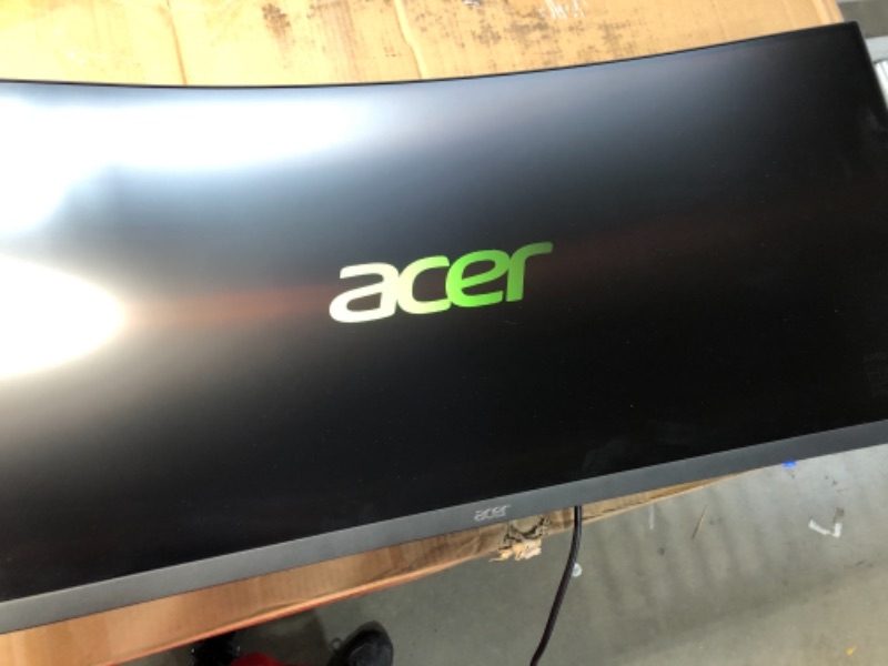 Photo 2 of Acer Nitro XZ342CK Pbmiiphx 34" 1500R Curved WQHD (3440 x 1440) VA Gaming Monitor with AMD Radeon Freesync, VESA Certified DisplayHDR400, 95% sRGB, 144Hz, 1ms VRB (Display Port & 2 x HDMI 2.0 Ports)
