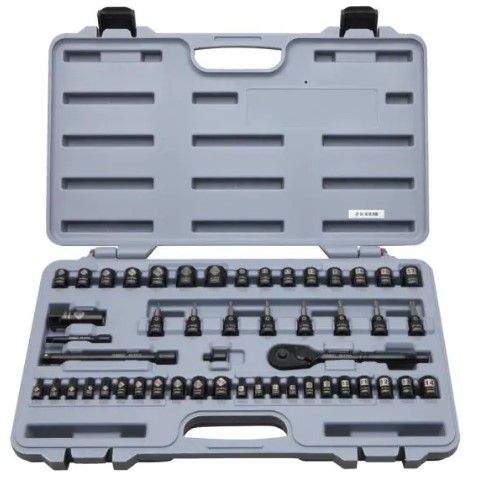 Photo 1 of 
3/8 in. Drive SAE and Metric Ratchet and Socket Set (50-Piece)