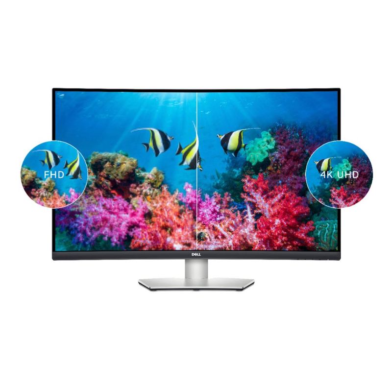 Photo 1 of Dell S3221QS 31.5" UHD (3840 x 2160) 60Hz HDMI DP FreeSync Curved LED Monitor
