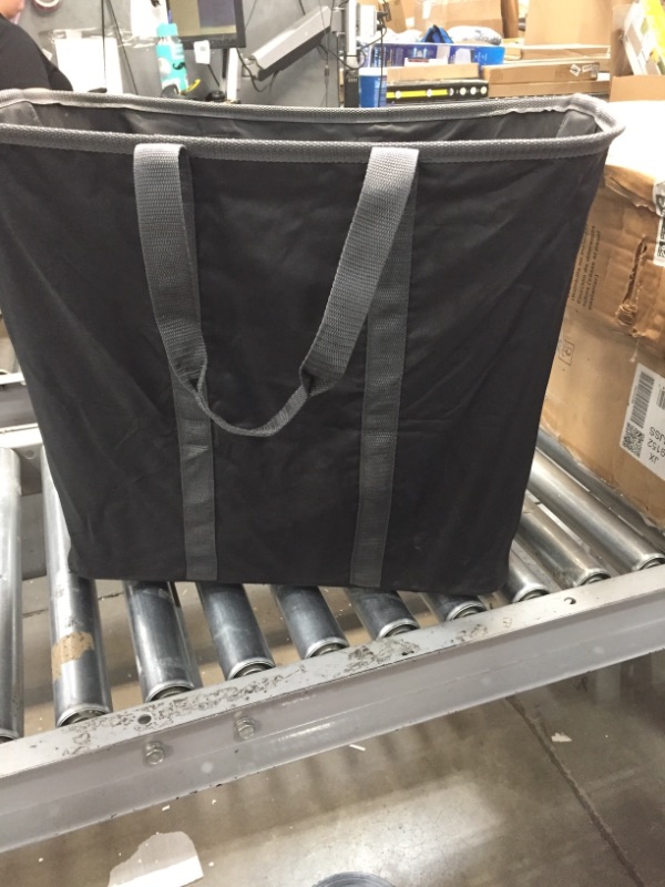 Photo 2 of 13.25 x 18.5 Charcoal/Black Collapsible Laundry Bin