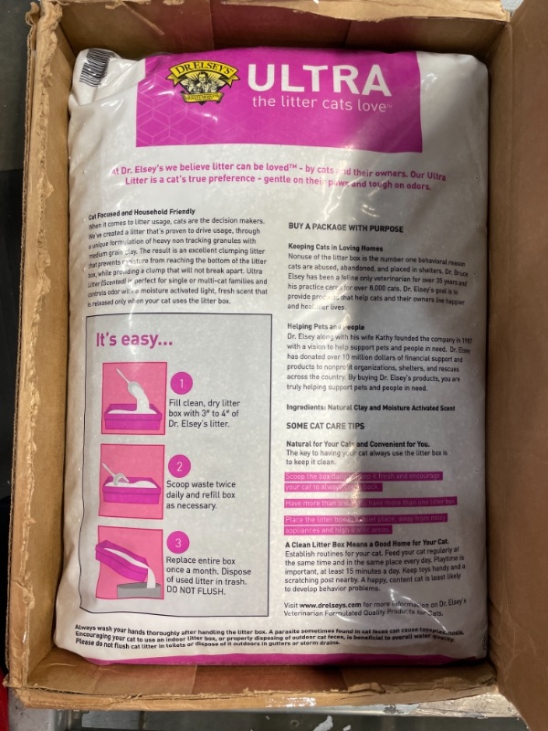 Photo 2 of Dr. Elsey's Precious Ultra Scented Clumping Clay Cat Litter, 40-lb bag