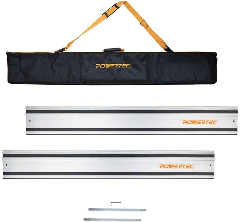 Photo 1 of 
POWERTEC 71550 Track Saw Guide Rail Kit w/Two Guide Rails/Protective Guide Rail Bag/Rail Connectors