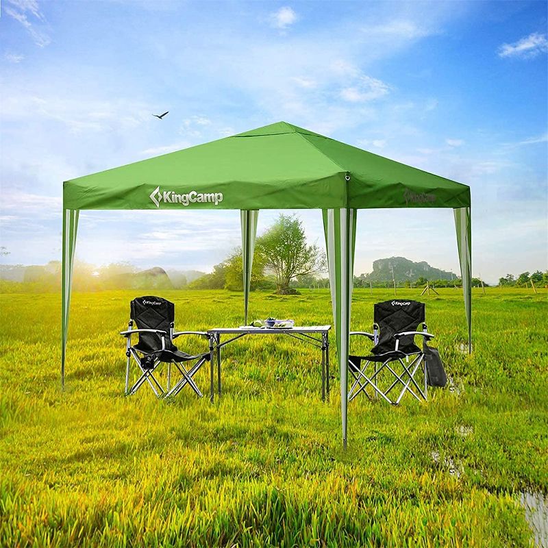 Photo 1 of 
KingCamp Instant Durable Multipurpose Portable Outdoor Canopy Tent, Fit for Patio Gazebo, Wedding Party, Commercial Fair Shelter, Car Shelter (10'× 10')