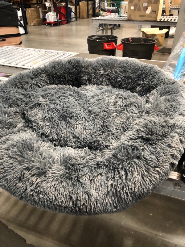 Photo 2 of  Round Bed Large Dogs, Donut Dog Bed Large Dog, Comfy Dog Calming Cuddler Bed