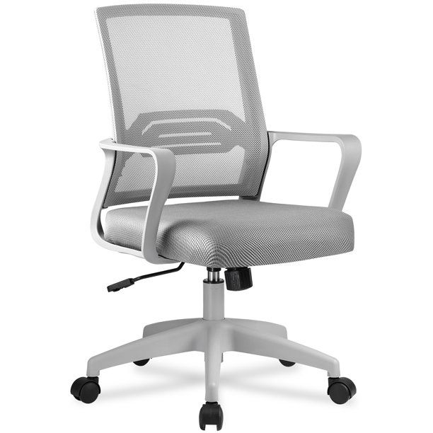 Photo 1 of ComHoma Office Chair Clearance Ergonomic Mid Back Mesh Home Executive Chair Under 75, Gray 29.53 x 23.62 x 39.76 Inches


