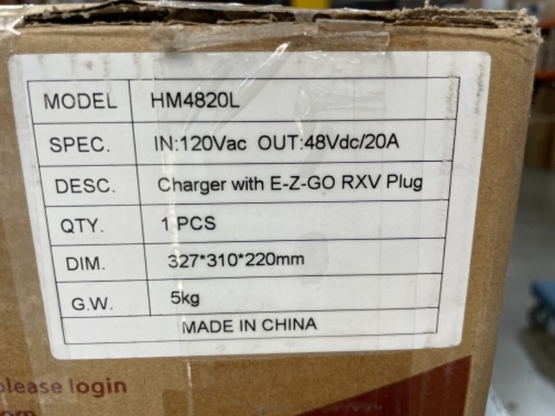 Photo 4 of 10L0L 15AMP Golf Cart Battery Fast Charger for 48V Club Car DS Precedent Golf Cart with Club car 2-pin Round Connector Apply to Three Different Battery Types
