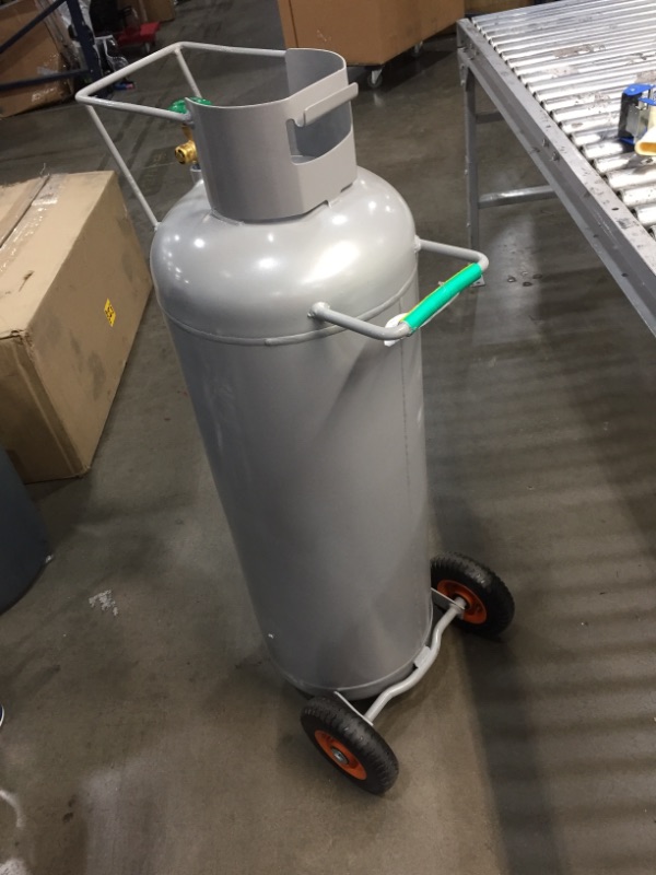 Photo 3 of 100 lbs. Horizontal and Vertical HOG Propane Cylinder with Wheels
