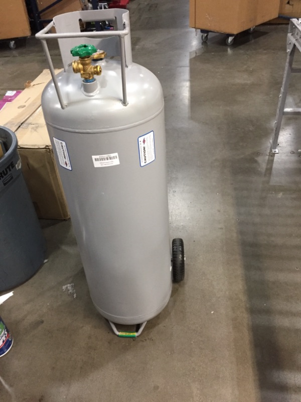 Photo 2 of 100 lbs. Horizontal and Vertical HOG Propane Cylinder with Wheels
