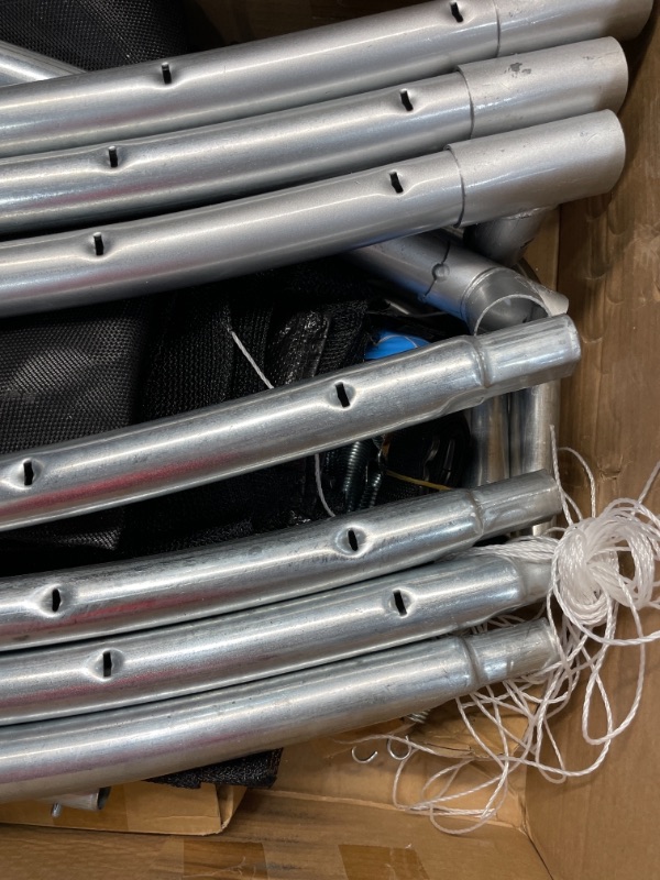 Photo 4 of SereneLife Trampoline with Net Enclosure – ASTM Approved, Stable, Strong Kids and Adult Trampoline with Net – Outdoor Trampoline for Kids, Teens and Adults 144. 0" x 144. 0" x 100. 8",
