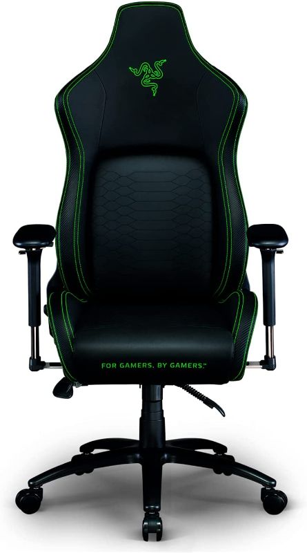 Photo 1 of Razer Iskur Gaming-Chair: Ergonomic Lumbar Support System - Multi-Layered Synthetic Leather Foam Cushions - Engineered to Carry - Memory Foam Head Cushion ?26.2 x 29.35 x 53.98 inches

