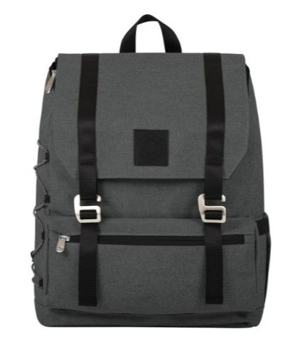 Photo 1 of Picnic Time® 632-00-105-000-0 - On The Go Heathered Gray 28-Can Traverse Cooler Backpack
