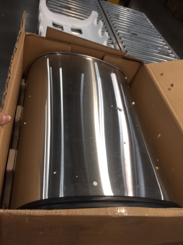 Photo 1 of 13 gallon oval sensor trash can stainless steel