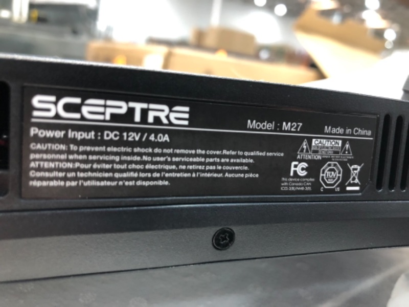 Photo 4 of Sceptre 27" Curved 144Hz Gaming LED Monitor Edge-Less AMD Freesync Display Port HDMI, Metal Black 2019 (C275B-144RN)