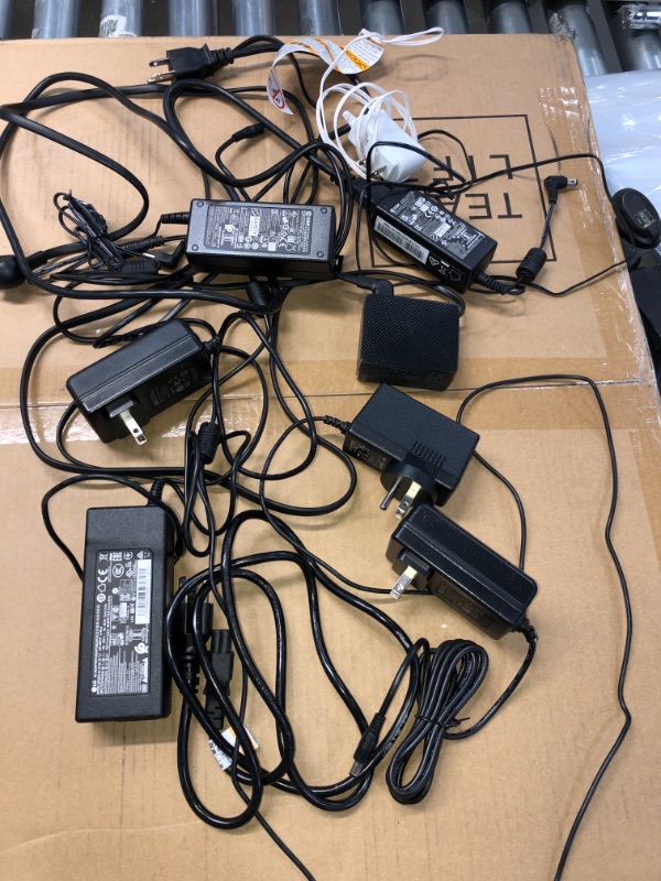 Photo 1 of SOLD AS IS - BUNDLE OF ASSORTED TV POWER CORDS &  MONITOR POWER CORDS ( DIFFERENT MODELS )

