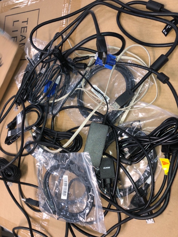 Photo 2 of SOLD AS IS - BUNDLE OF ASSORTED HDMI , TV POWER CORDS &  MONITOR POWER CORDS ( DIFFERENT MODELS )
