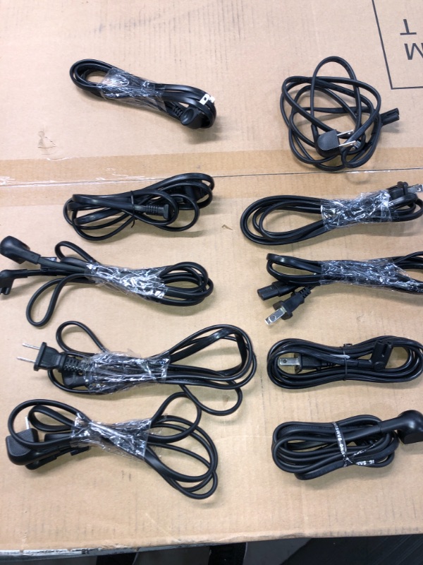 Photo 1 of SOLD AS IS - BUNDLE OF ASSORTED HDMI , TV POWER CORDS &  MONITOR POWER CORDS ( DIFFERENT MODELS )
