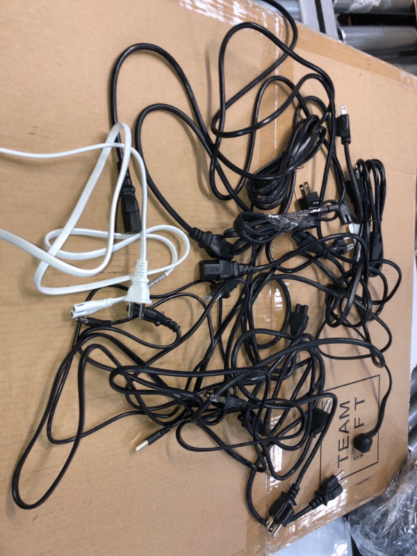 Photo 2 of SOLD AS IS - BUNDLE OF ASSORTED HDMI , TV POWER CORDS &  MONITOR POWER CORDS ( DIFFERENT MODELS )
