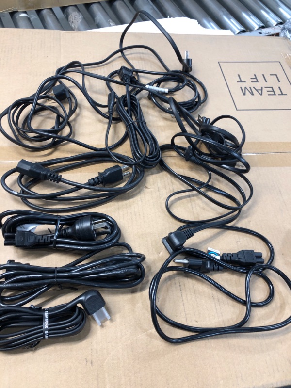 Photo 2 of SOLD AS IS - BUNDLE OF ASSORTED HDMI , TV POWER CORDS &  MONITOR POWER CORDS ( DIFFERENT MODELS )
