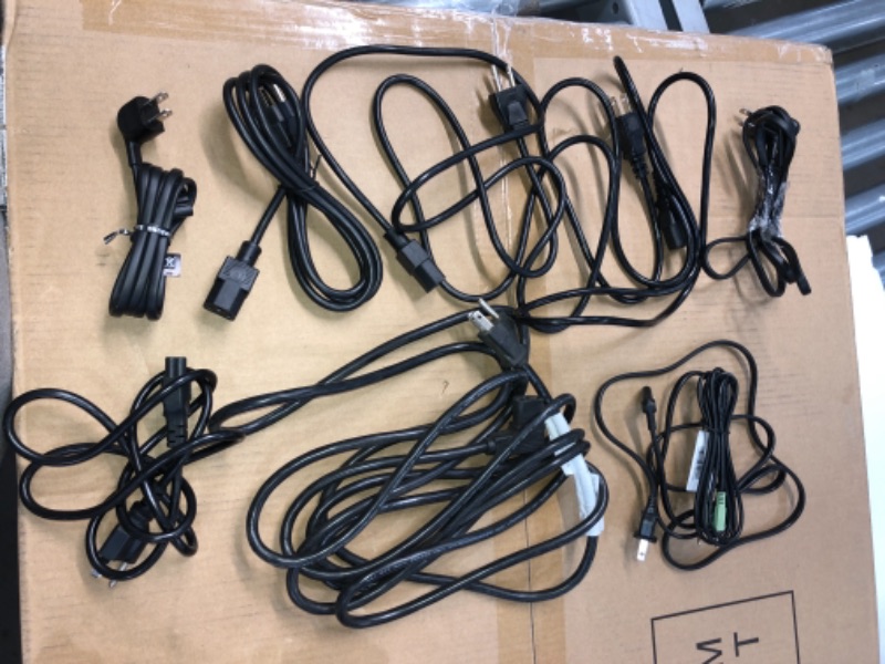 Photo 1 of SOLD AS IS - BUNDLE OF ASSORTED HDMI , TV POWER CORDS &  MONITOR POWER CORDS ( DIFFERENT MODELS )
