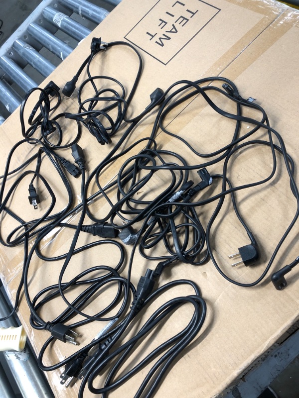 Photo 1 of SOLD AS IS - BUNDLE OF ASSORTED HDMI , TV POWER CORDS &  MONITOR POWER CORDS ( DIFFERENT MODELS )
