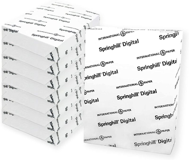 Photo 1 of Springhill White 8.5” x 11” Cardstock Paper, 110lb, 199gsm, 750 Sheets (8 Reams) – Premium Heavy Cardstock, Printer Paper with Smooth Finish for Greeting Cards, Flyers, Scrapbooking & More – 015300C
