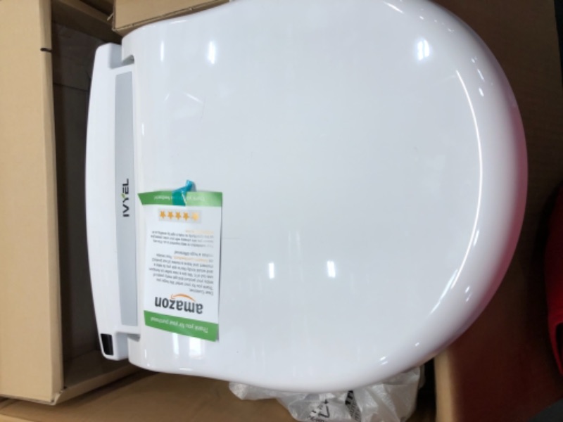 Photo 2 of [New model] Ivyel GL-3 REM Smart Electric Bidet for Toilet Seat with Remote,For Elongated Toilets,Stainless Steel Self Cleaning Nozzle,Heated bidet Toilet Seat with Warm Water,Air Dryer,Intensive Wash
