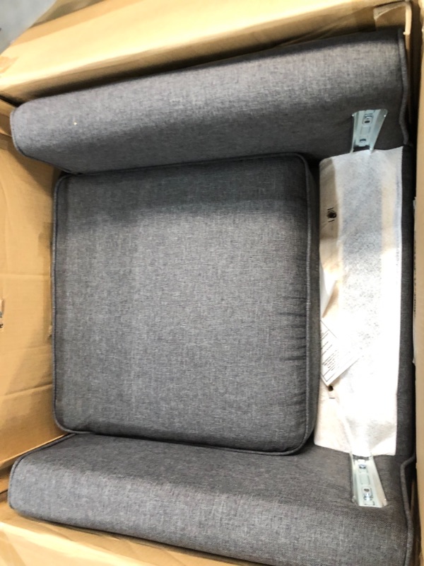 Photo 1 of Delta Children Blair  Nursery Glider Swivel Rocker Chair, Charcoal