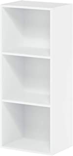 Photo 1 of Furinno 3-Tier Open Shelf Bookcase, White