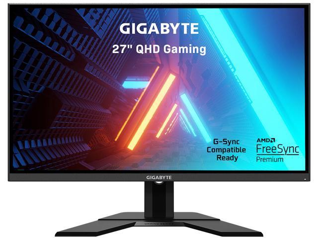 Photo 1 of GIGABYTE G27Q 27' 144Hz 1440P Gaming Monitor, 2560 X 1440 IPS Display, 1ms (MPRT) Response Time, 92% DCI-P3, VESA Display HDR400, FreeSync Premium.
