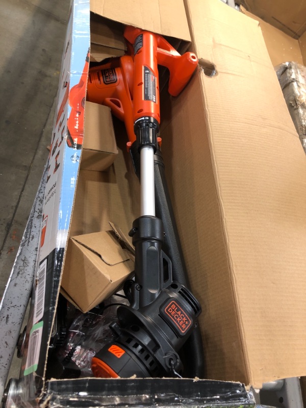 Photo 1 of Black+decker Lcc222 20V Max* Lithium 10 inch String Trimmer & Hard Surface Sweeper + 2 Battery Combo Kit
