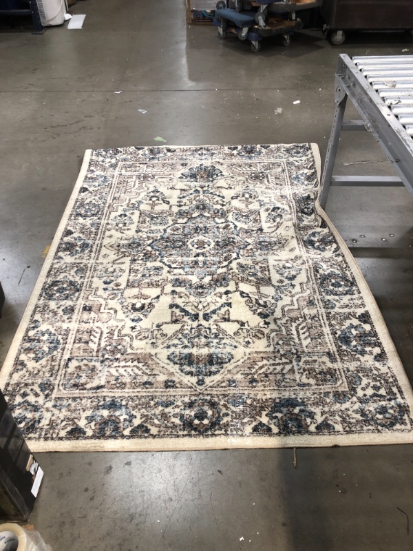 Photo 1 of 5 FT X 7 FT MULTICOLOR *GREY*BIEGE*BLUE* RUG