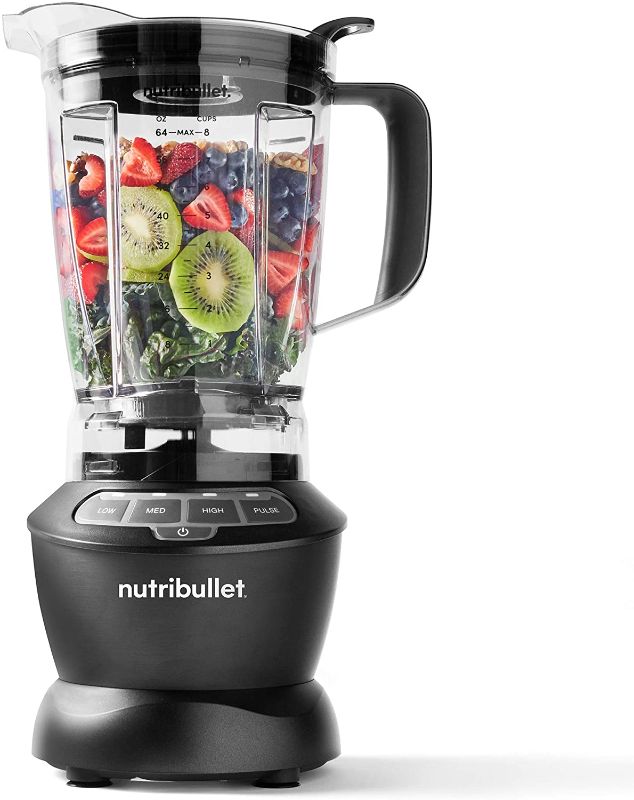 Photo 1 of NutriBullet ZNBF30400Z Blender 1200 Watts, 1200W, Dark Gray & NBR-0601 Nutrient Extractor, 600W, Gray
