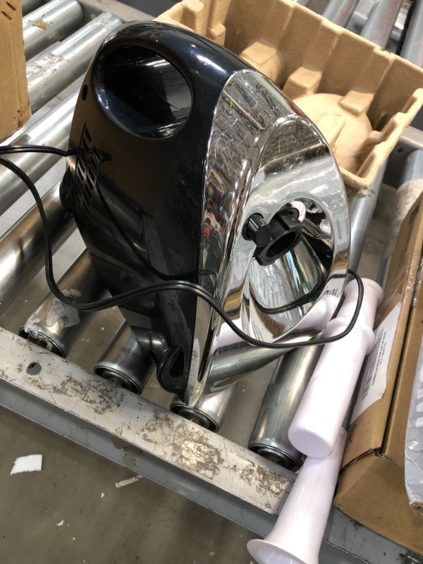 Photo 1 of Linen Purity Electric Meat Grinder Sausage Maker with Handle Black

