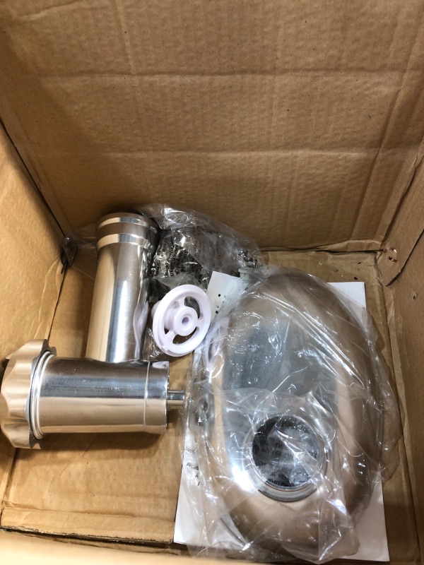 Photo 1 of Linen Purity Electric Meat Grinder Sausage Maker with Handle Black

