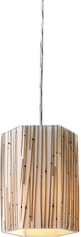 Photo 1 of Elk 19061/1 Modern Organics-1-Light Pendant in Bamboo Stem Material in Polished Chrome
