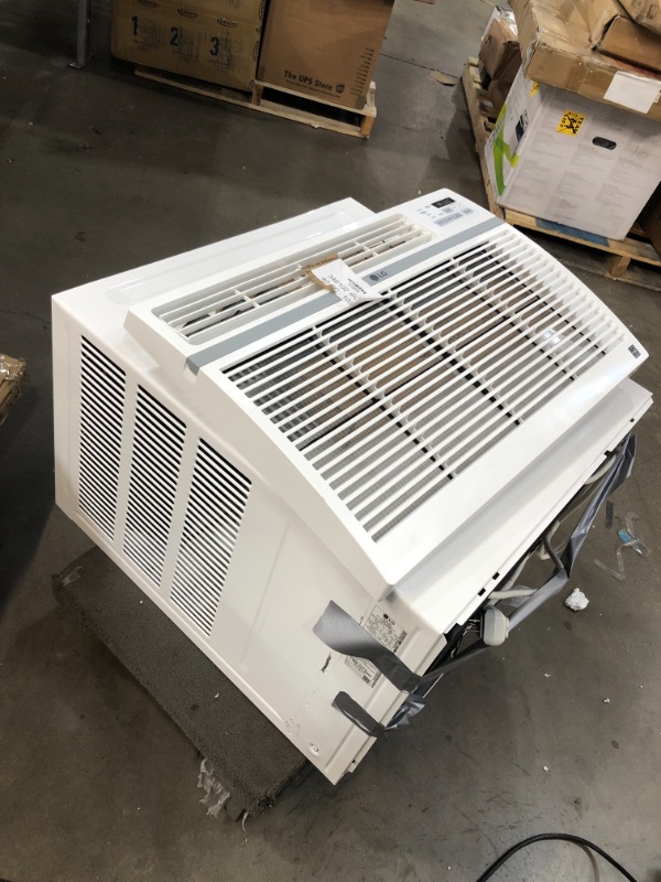 Photo 1 of LG 15,000 BTU 115V Window-Mounted Air Conditioner with Remote Control, White
