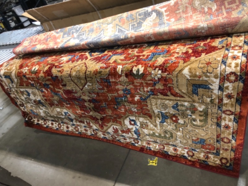 Photo 2 of  Distressed Rug - 7' x 9' - Red/Multi
**ACTUAL RUG IS DIFFERENT STYLE FROM STOCK PHOTO**