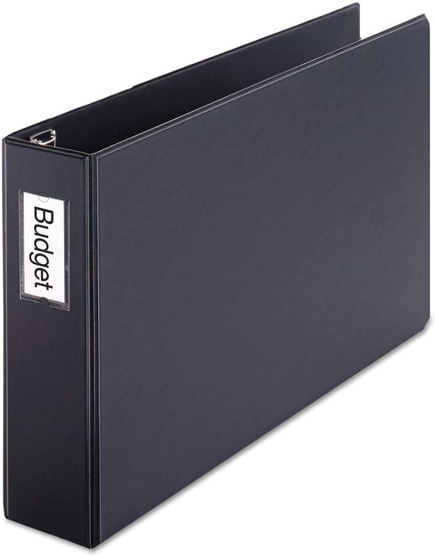 Photo 1 of Cardinal EasyOpen Slant-D Tabloid Reference 3-Ring Binders, 11 x 17, 3 Capacity, Black, EA - CRD12142