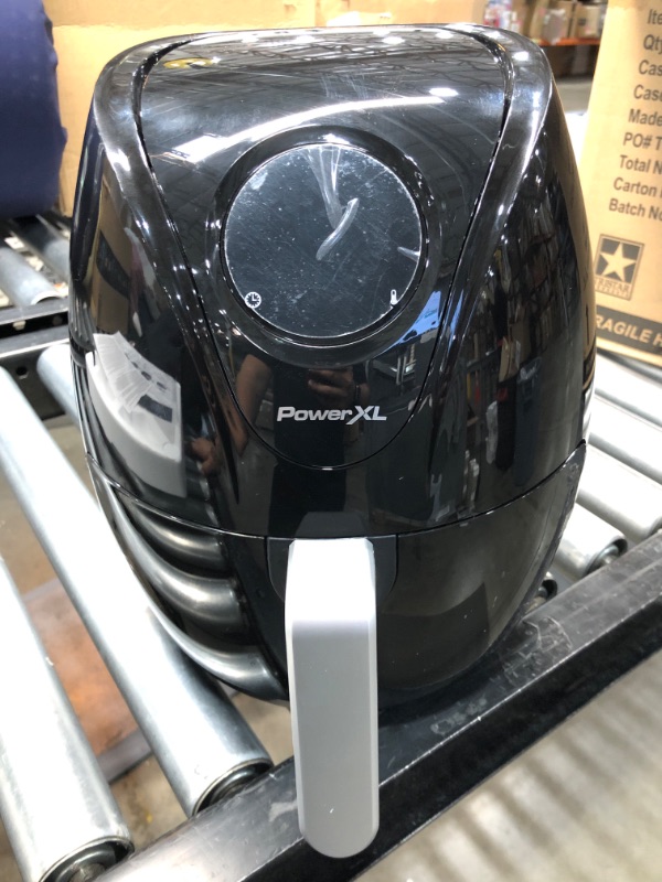 Photo 2 of PowerXL Air Fryer Maxx Classic 4 QT , Special Edition 2021, Extra Hot Air Fry, Cook, Crisp, Broil, Roast, Bake,, High Gloss Finish, Black (4 Quart)
