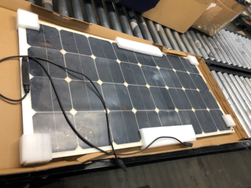 Photo 2 of (Incomplete - Parts Only) ALLPOWERS 18V 12V 100W Solar Panel Charger Monocrystalline Lightweight Flexible