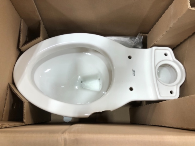 Photo 2 of (Damaged) Cadet Ovation Tall Height 2-Piece 1.28 GPF High Efficiency Single Flush Elongated Toilet in White, Seat Included
