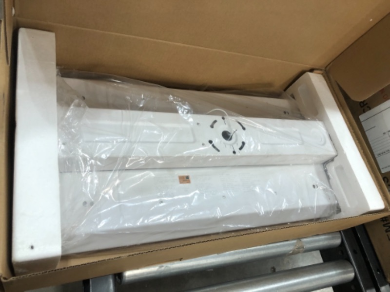 Photo 1 of 2 ft. 400-Watt Equivalent Integrated LED Dimmable White High Bay Light High Output 18,000 Lumens 5000K Daylight
