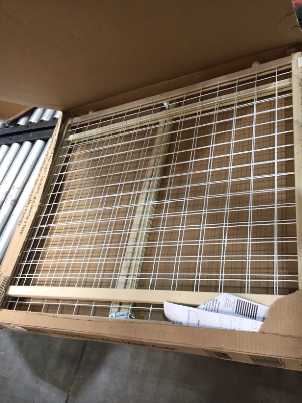 Photo 2 of North States Extra-Wide Wire Mesh Adjustable Wood Baby/Child & Pet Gate | 4615