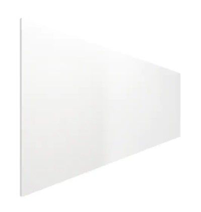 Photo 1 of 36 x 96 x 0.625 in. Melamine Island / Fridge End Panel in Vanilla White
