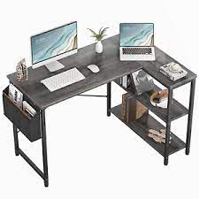 Photo 1 of Small L Shaped Computer Desk, Homieasy 47 Inch L-Shaped Corner Desk with Reversi
